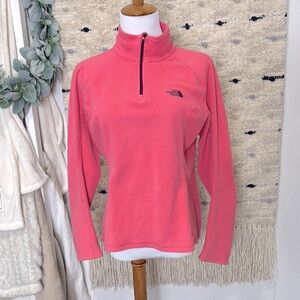 The North Face Pink Fleece Pullover half size size S
